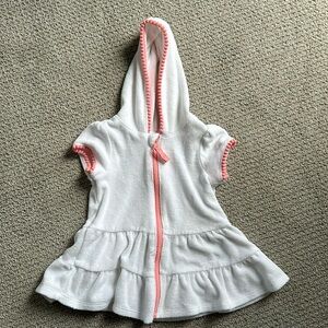 Cat & Jack Terry Swim Cover Up Zipper Dress